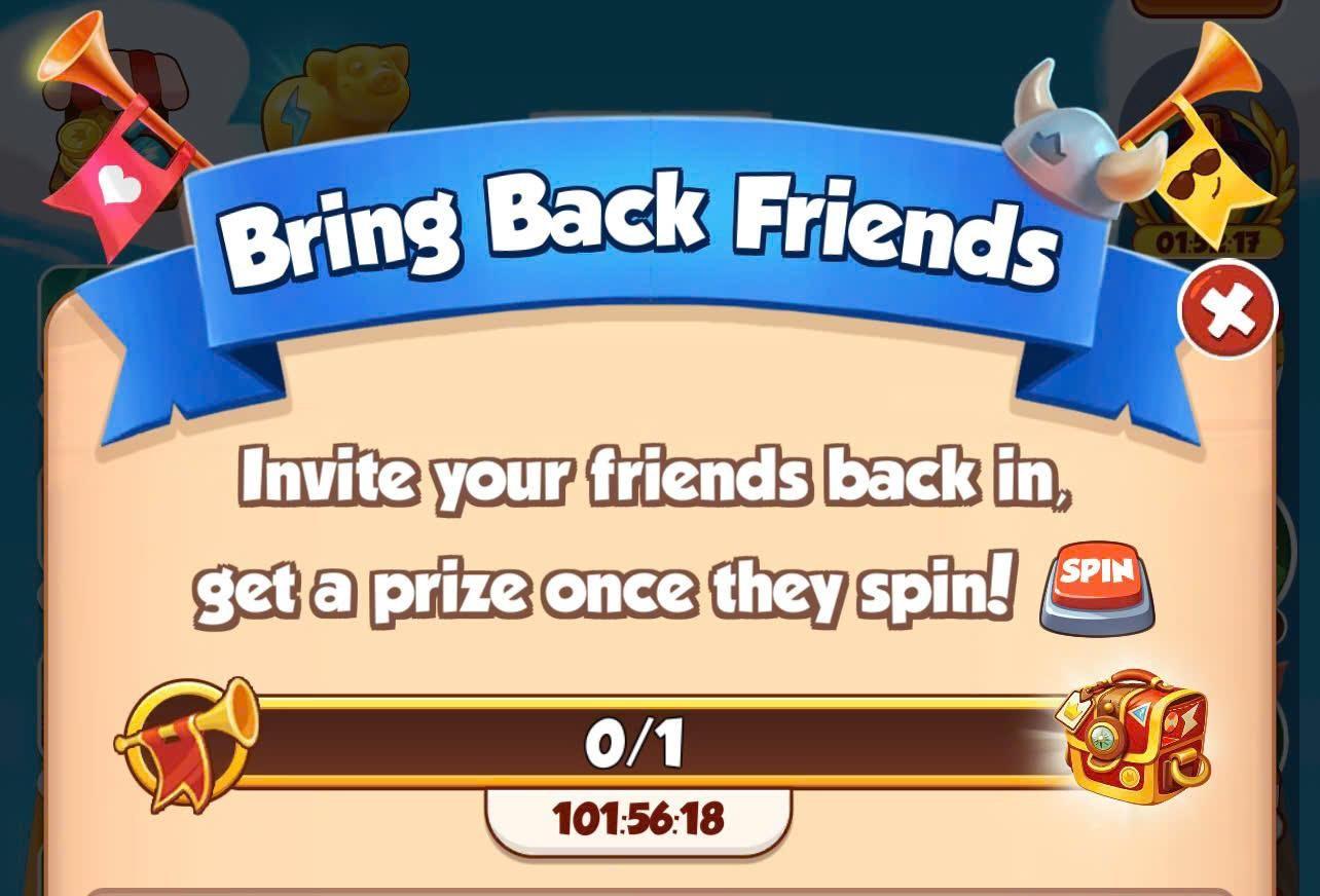 Bring Back Friends Event In Coin Master