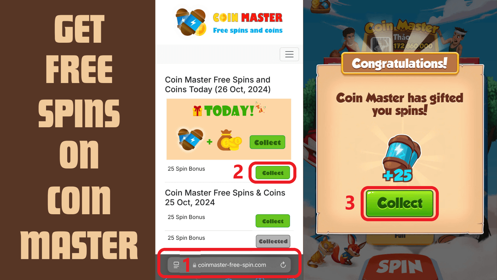 Get free spins on Coin Master and detailed instructions