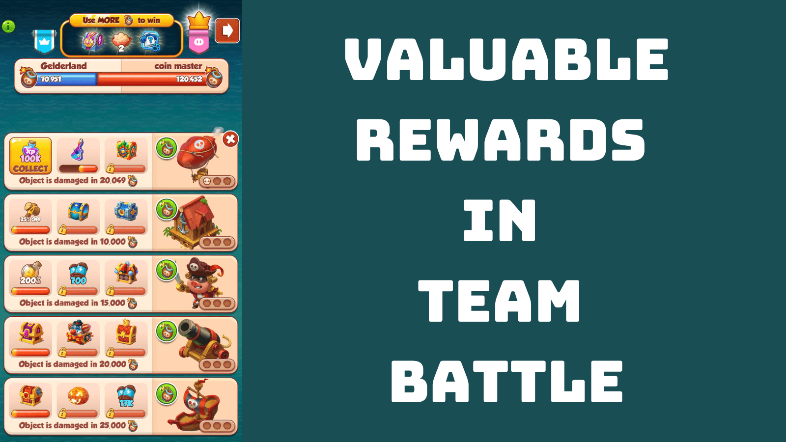 TEAM BATTLE - NEW EVENT LAUNCHED IN COIN MASTER CLAN